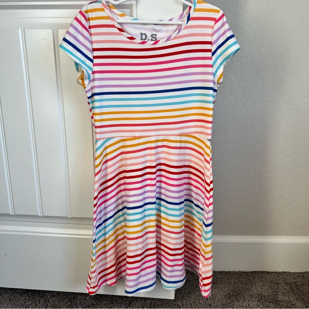 P.S from Aeropostale size 10 Dress Rainbow Stripes